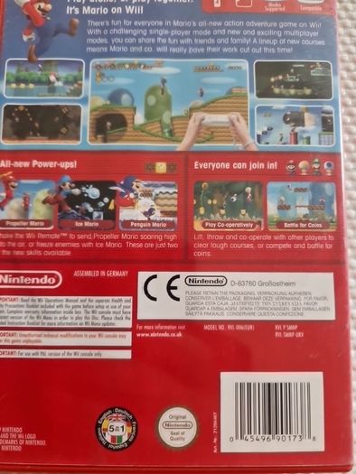New Super Mario Bros Nintendo Wii Games Original