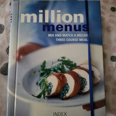 Milion Menus book with recipes