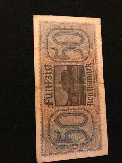 50 reichsmark banknote from Germany 1939