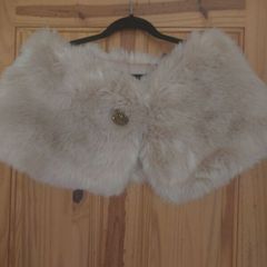 Aideen Bodkin faux fur wrap with tags (free postage)