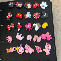Minnie Mouse Croc charms unicorns etc.