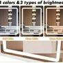 Dressing table & stool white LED vanity desk Image 4