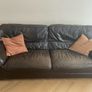 2 Dark Leather Couches/Sofas Image 2