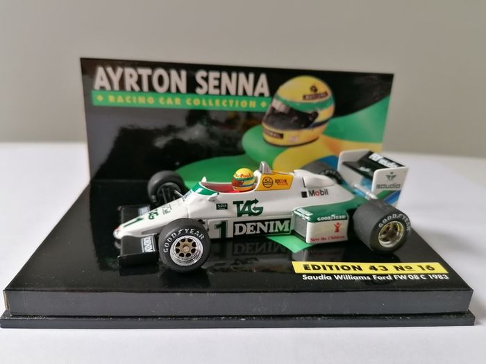 Ayrton Senna "Saudia Williams Ford FW 08 C 1983" 1:43