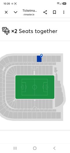 2 manchester united vs leeds tickets seated together