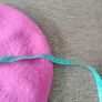 100% wool beret pink in very good condition one size fits all see last photo for exact measurements FREE STANDARD POSTAGE INCLUDED Image 3