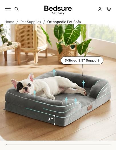 Bedsure comfy orthopaedic pet bed