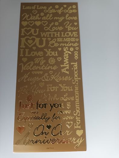 Craft Stickers - Anniversary & Love
