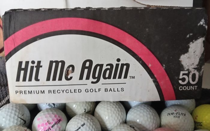 Fifty Recycled Unused Golf Balls
