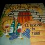 Wine rack Wooden Storage Box Crate Hand Painted. Vintage Image 6