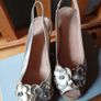 BNIB CARVELA size 5 Gold Wedge Sandals Image 4