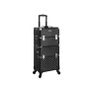 3-in-1 Makeup Trolley Black S Trolley, make-up case, cosmetic case, for nail design, make-up organizer, case with carrying box Image 2