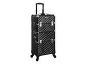 3-in-1 Makeup Trolley Black S Trolley, make-up case, cosmetic case, for nail design, make-up organizer, case with carrying box