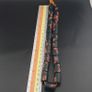Vintage Cylinder Shape Gabri Style Eyes Glass Beads Necklace Strand Image 2