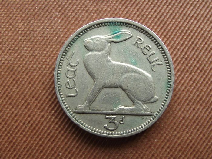 Irish Republic. 1946 Irish Three Pence