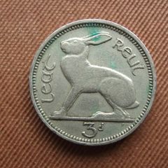 Irish Republic. 1946 Irish Three Pence