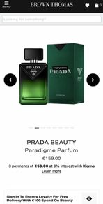 Prada Paradigme 100ml pure parfum for him