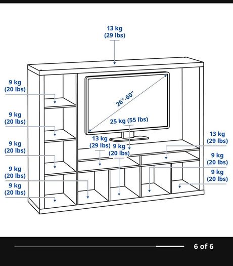 TV storage/ rack + LED