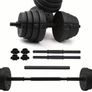 2-in-1 Adjustable Dumbbell Set with Connecting Bar Image 6