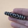 Vintage Antique inspired Himalayan Tibetan 3 Eyes Agate Gemstone Bead Amulet Pendant Image 3