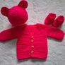 Handmade baby cardigan set Image 2