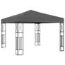 Gazebo with String Lights 3x3 m Anthracite Fabric Image 2