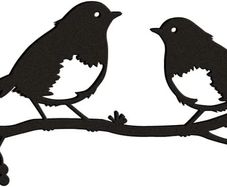 Robin Metal Bird, Metal Garden Birds Silhouette, Rustic Robin Garden Ornament, Metal Robin Tree Art, Metal Birds Garden Bird Ornaments, Perfect Robin Gifts for Garden, Mother's Day Present