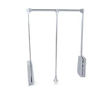 Emuca - pull down wardrobe rail lift, adjustable width 600-830mm