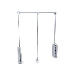 Emuca - pull down wardrobe rail lift, adjustable width 600-830mm