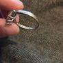 925 Sterling Silver three stone CZ ring Image 4
