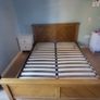 King size wooden bed frame Image 3