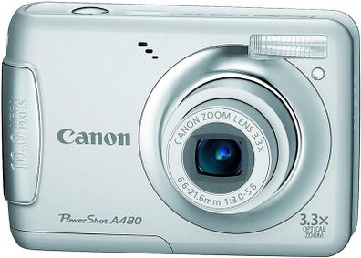 Canon PowerShot A480 10 MP Digital Camera with 3.3x Optical Zoom and 2.5-inch LCD/ Used