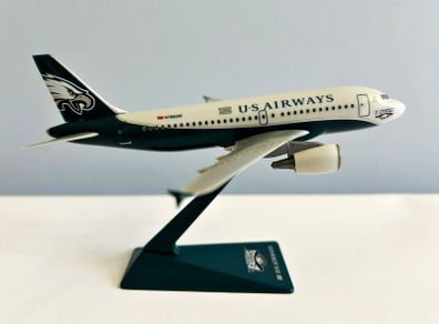 U.S. Airways "Philadelphia Eagles" 1:200 scale model airplane, Airbus A319 aircraft, NEW