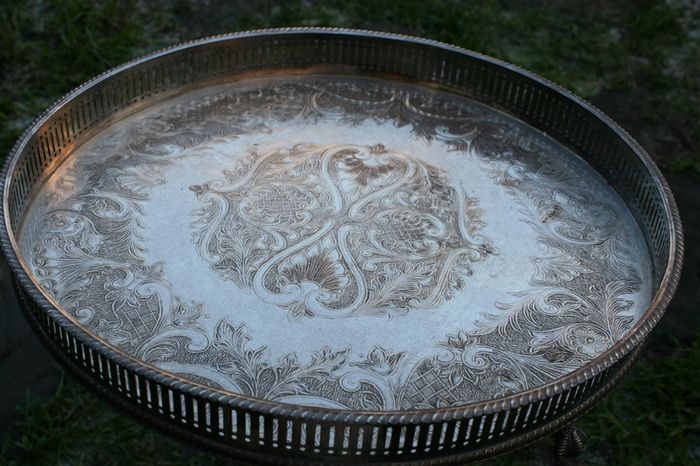 Vintage silver plated Tray