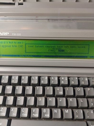 Sharp FW-500 font writer word processor