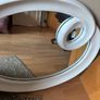 White framed mirror. W94cm H 74cm. Image 7