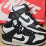 mens NIKE DUNK HI RETRO trainers runners Panda black and white Size UK 10 EU 45 BOXED Image 3