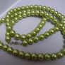 SALE!  Lime Green Faux Pearl Necklace Image 3