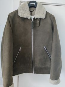Schott NYC LCB100S, High Quality Shearling Sheepskin Jacket, Size L