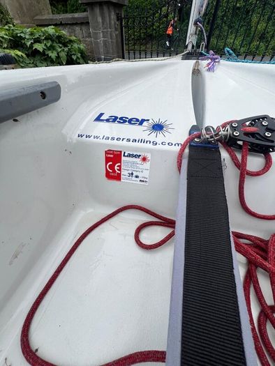 Laser sailing boat
