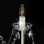 Chandelier with Beads White 8 x E14 Bulbs Image 9