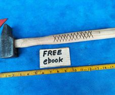 Blacksmiths 2lb Cross pein Hammer.