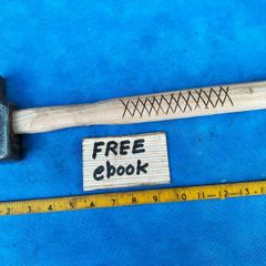 Blacksmiths 2lb Cross pein Hammer.