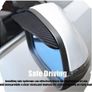 1 Pair Car Side Wing Mirror Rain Protector Cover Cap Smoke Guard Universal Carbon Fiber Rear View Side Eyebrow for SUV Truck Accessories Image 6
