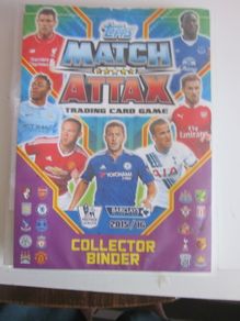 Topps Match Attax Premier League 2015/16 Season Incomplete Collector Binder