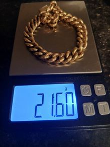 Solid gold bracelet