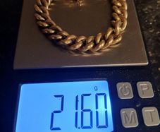 Solid gold bracelet
