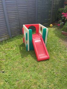 Little tikes slide and climbing frame