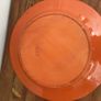 Large Vintage Portuguese Terracotta Floral Charger Platter Image 3