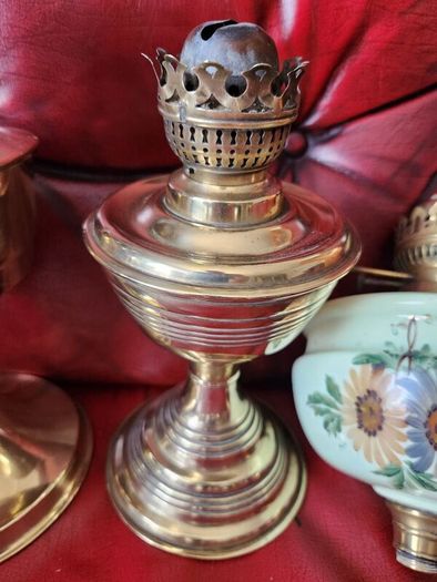 Victorian oil lamps